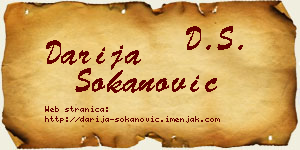 Darija Sokanović vizit kartica